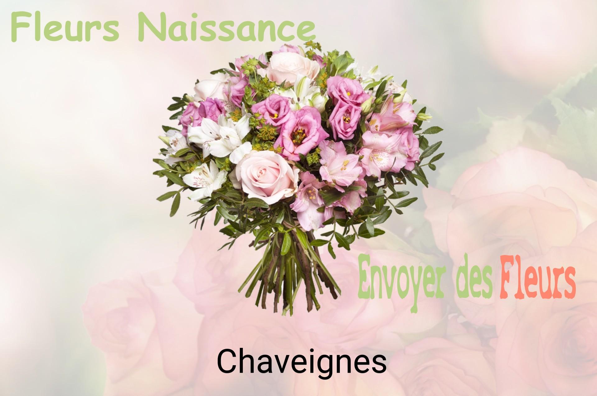 Bouquet de fleurs de naissance livré à Chaveignes